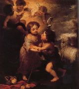 Childhood of Christ and John the Baptist, Bartolome Esteban Murillo